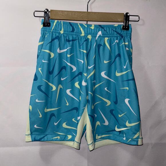 Nike Dri-FIT Logo blue Athletic Shorts boys size small - Picture 1 of 8